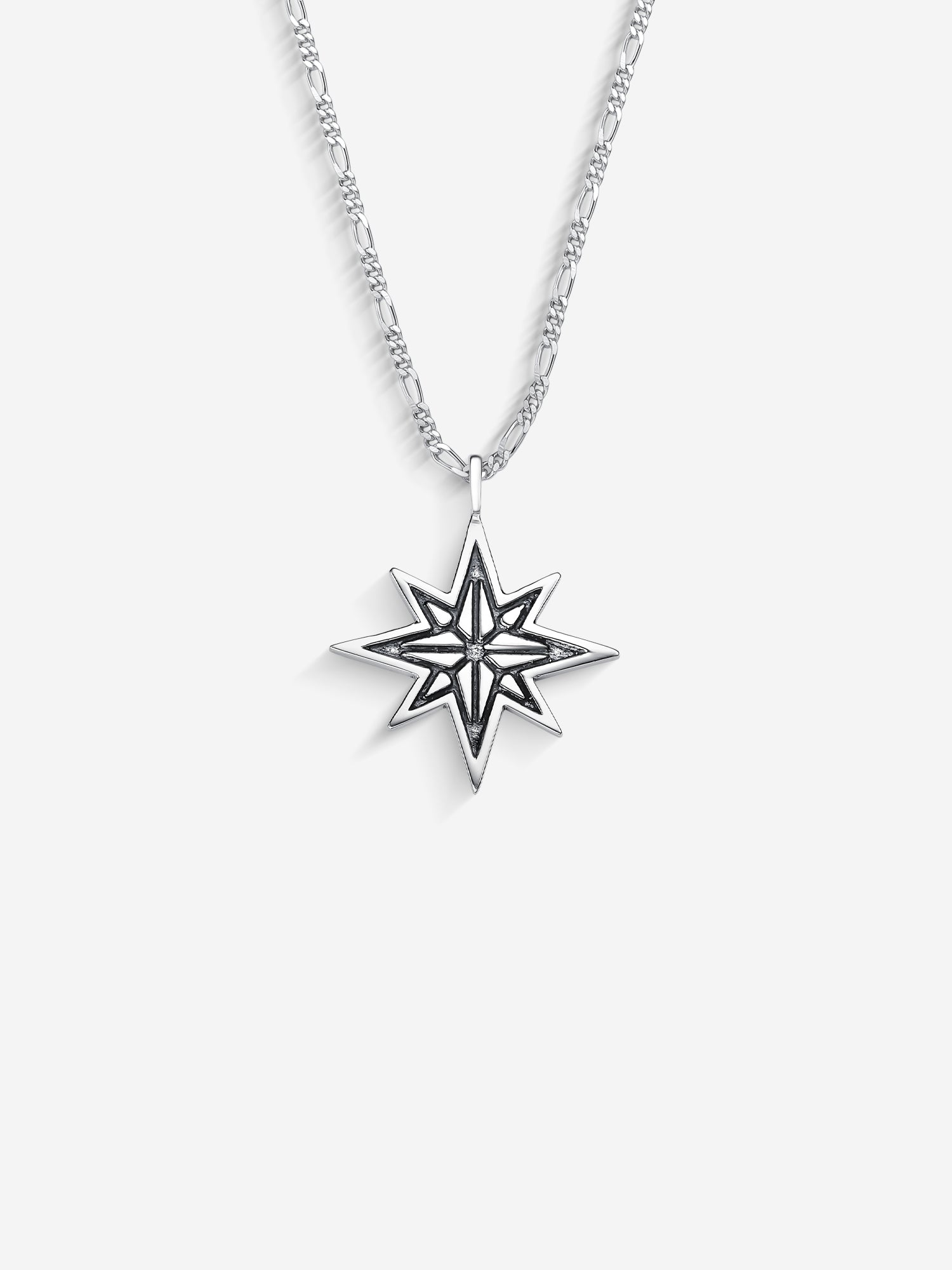 MATERIAL: PRATA OXIDADA | Colar North em Prata 925 Oxidada