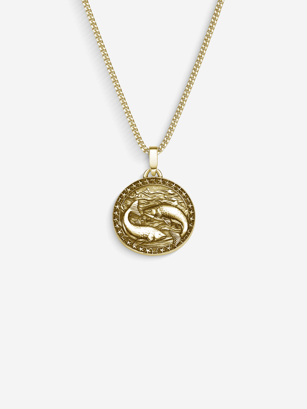 MATERIAL: PRATA BANHADA A OURO | Colar Pisces em Prata 925 banhada a Ouro 18k