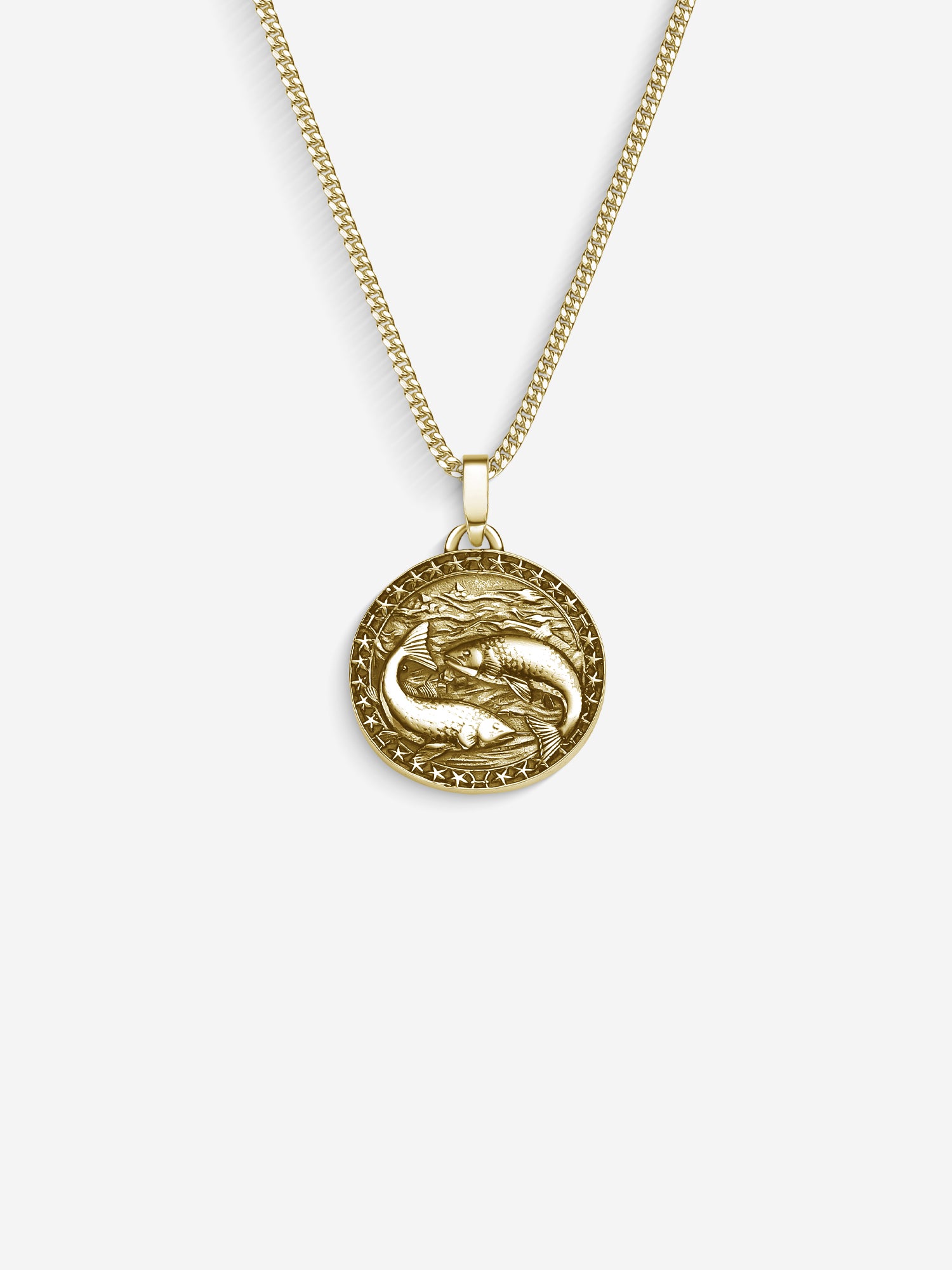 MATERIAL: PRATA BANHADA A OURO | Colar Pisces em Prata 925 banhada a Ouro 18k