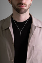 MATERIAL: PRATA OXIDADA | Pingente Rose em Prata 925 Oxidada