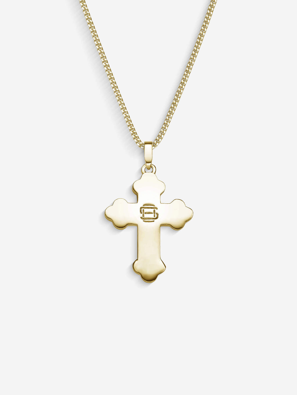 Colar Russian Cross — Banho em Ouro