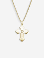 Colar Russian Cross — Banho em Ouro