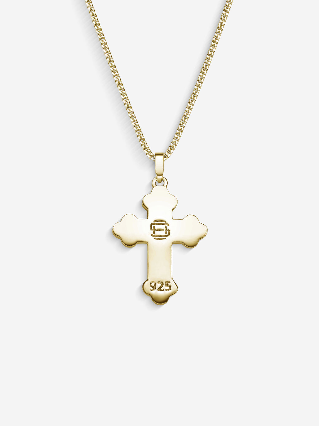 MATERIAL: PRATA BANHADA A OURO | Colar Russian Cross em Prata 925 banhada a Ouro 18k