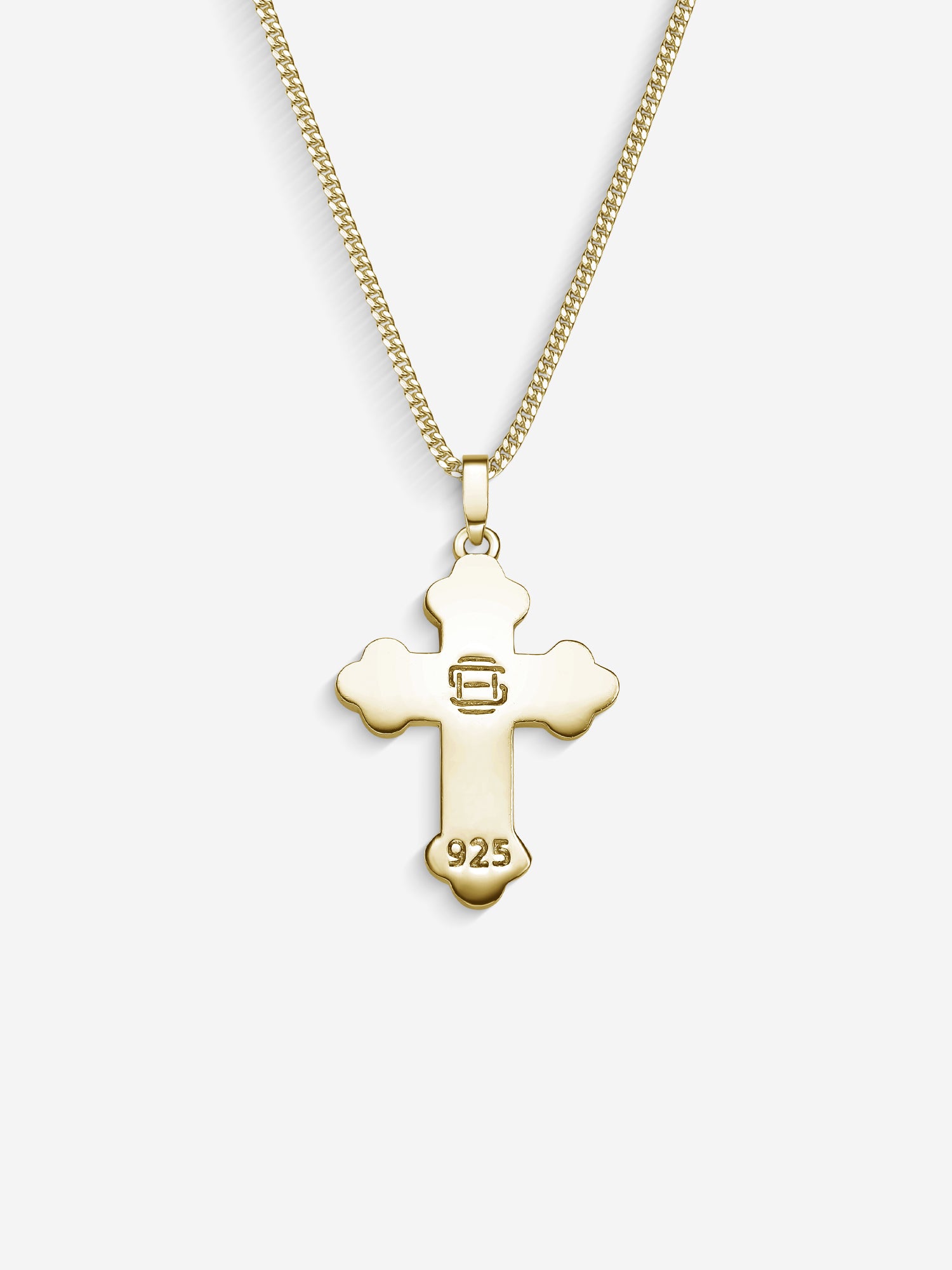 MATERIAL: PRATA BANHADA A OURO | Colar Russian Cross em Prata 925 banhada a Ouro 18k