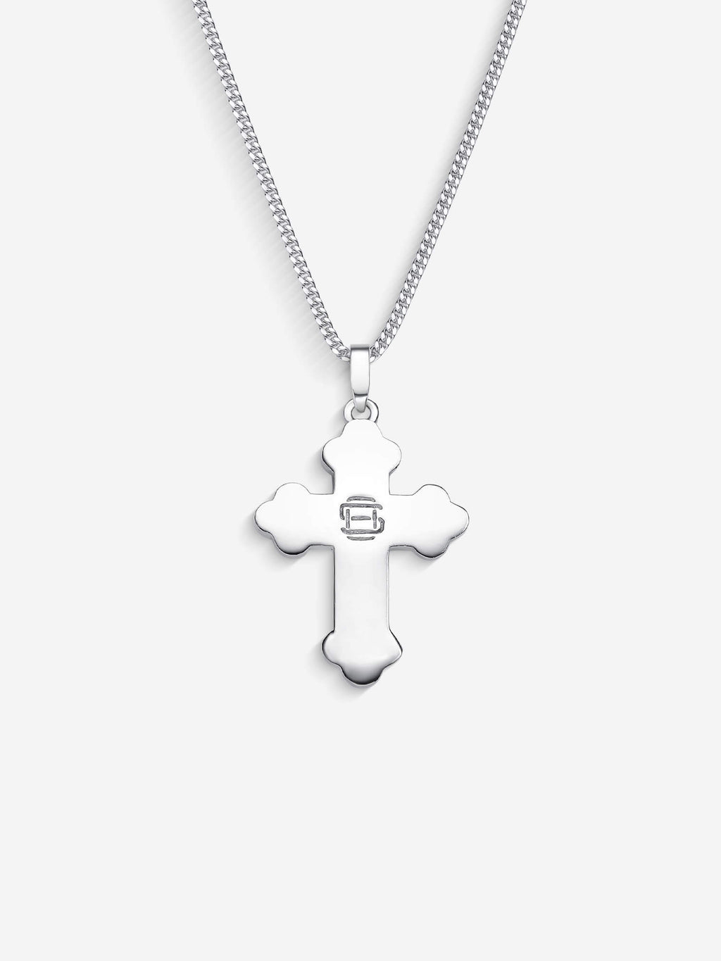 Colar Russian Cross — Banho em Prata Oxidada