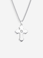 Colar Russian Cross — Banho em Prata Oxidada