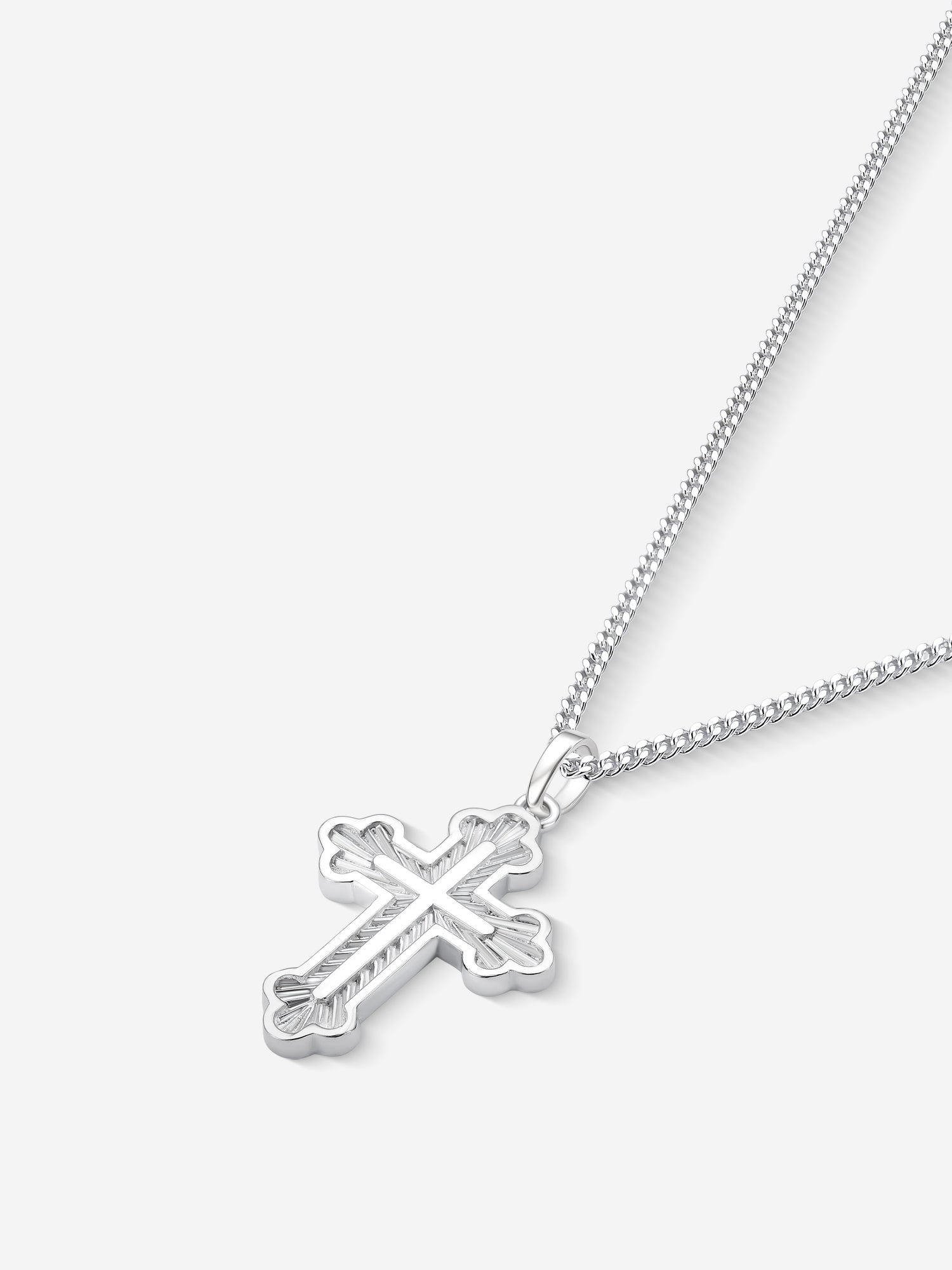 MATERIAL: PRATA | Colar Russian Cross em Prata 925