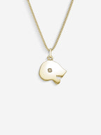 Colar Savage com corrente Grumet em metal banhado a Ouro