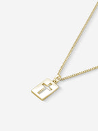 MATERIAL: PRATA BANHADA A OURO | Colar Shield II em Prata 925 banhada a Ouro 18k