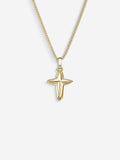 MATERIAL: PRATA BANHADA A OURO | Colar Star Cross em Prata 925 banhada a Ouro 18k