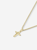 MATERIAL: PRATA BANHADA A OURO | Colar Star Cross em Prata 925 banhada a Ouro 18k
