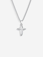 MATERIAL: PRATA | Colar Star Cross em Prata 925