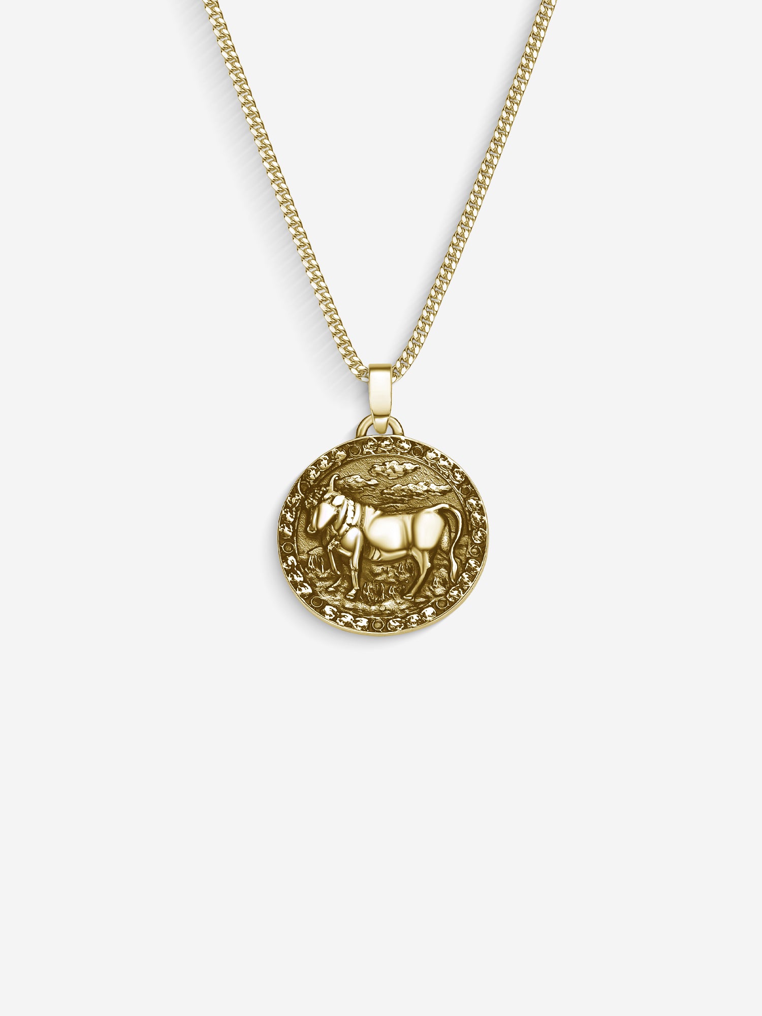MATERIAL: PRATA BANHADA A OURO | Colar Taurus em Prata 925 banhada a Ouro 18k
