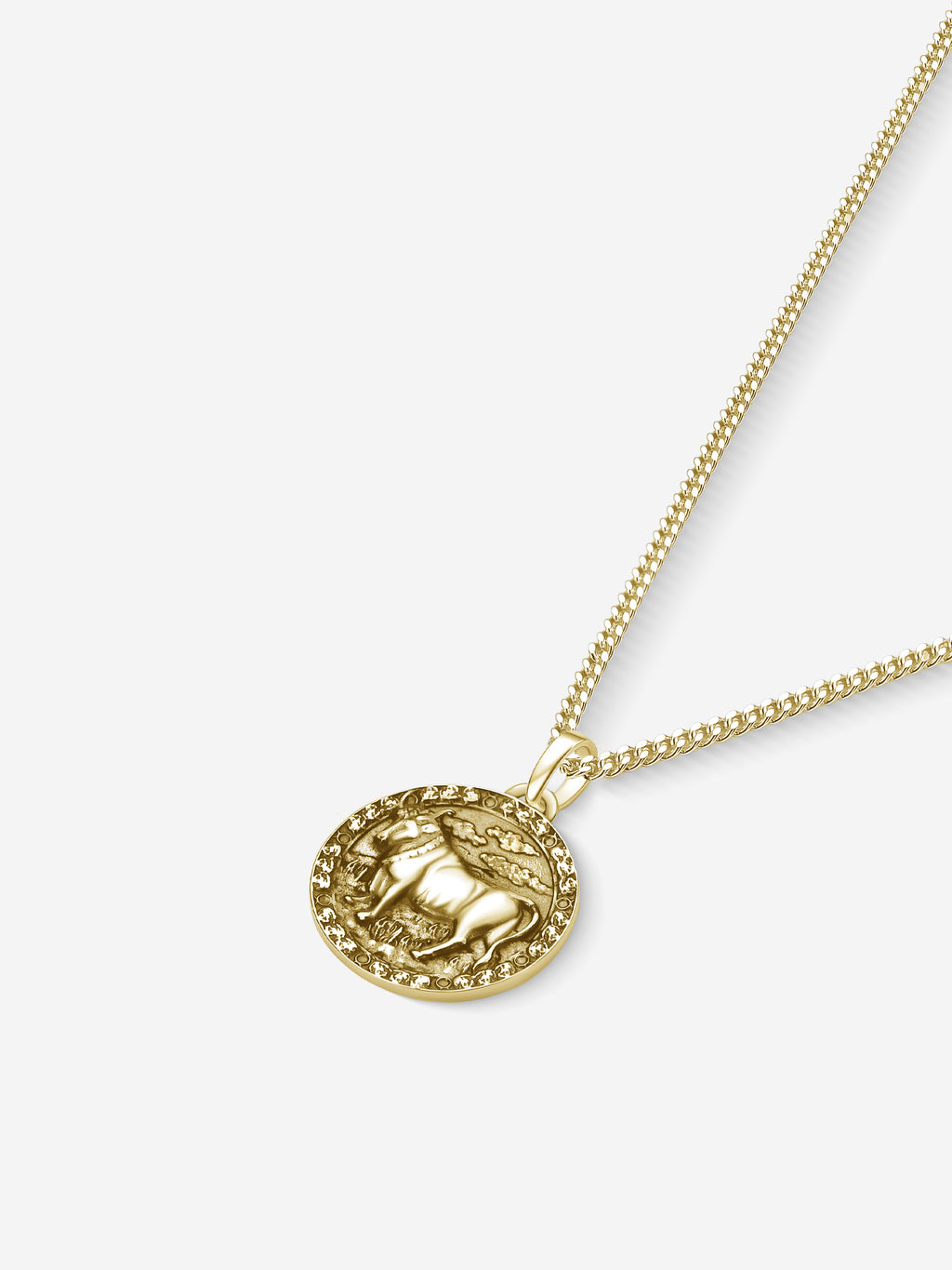 MATERIAL: PRATA BANHADA A OURO | Colar Taurus em Prata 925 banhada a Ouro 18k