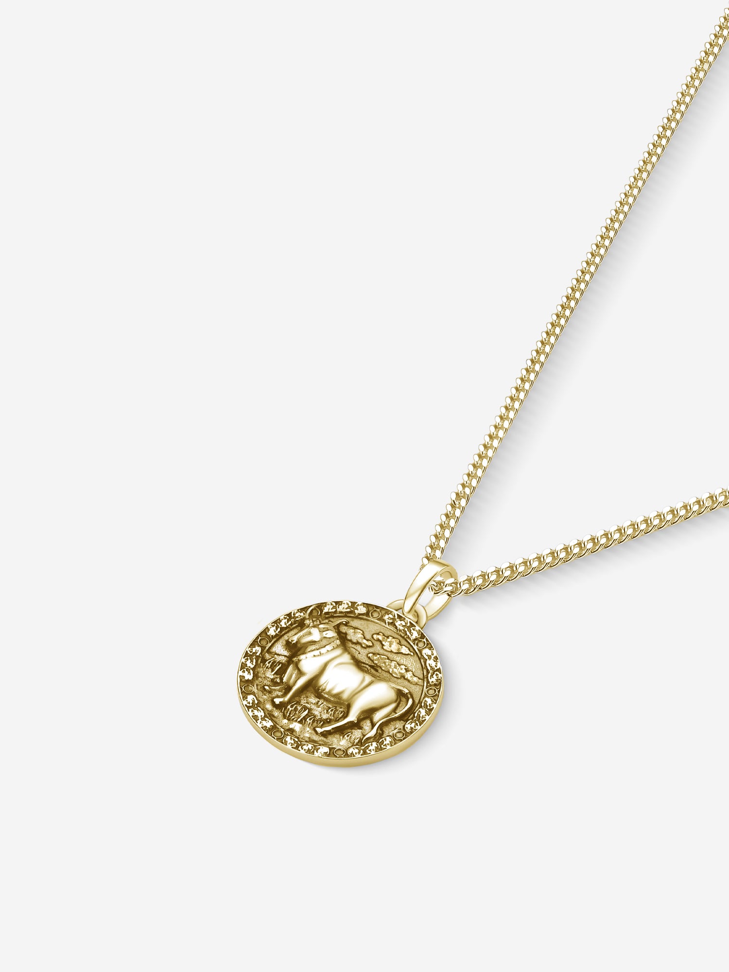 MATERIAL: PRATA BANHADA A OURO | Colar Taurus em Prata 925 banhada a Ouro 18k