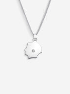 Colar The Great com corrente Grumet em metal banhado a Prata