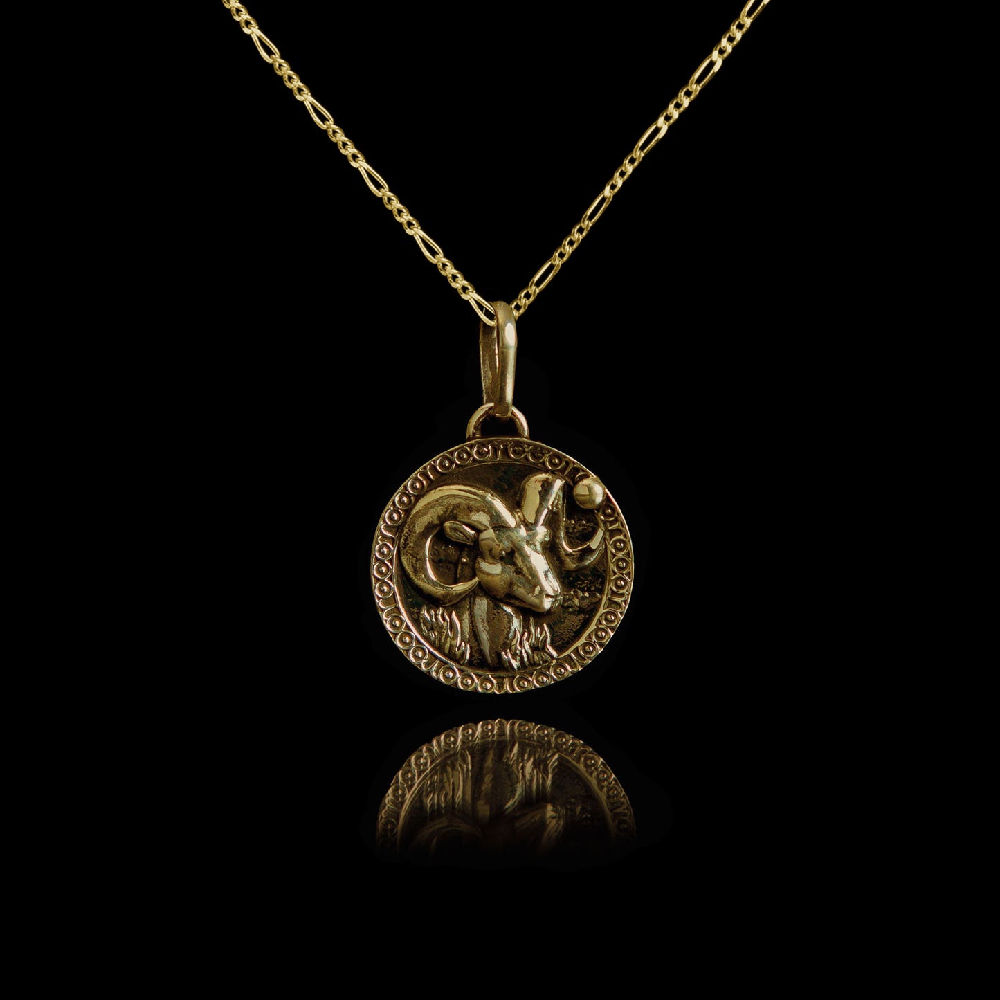 Colar de Prata Aries Banhado a Ouro