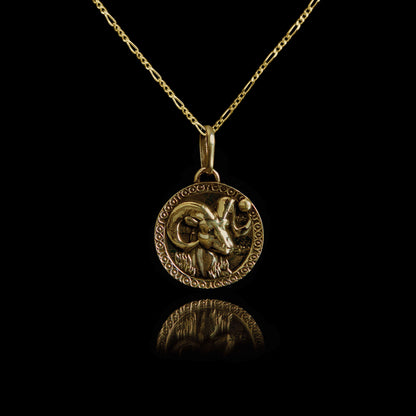 Colar de Prata Aries Banhado a Ouro