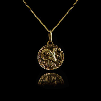 Colar de Prata Aries Banhado a Ouro