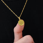 MATERIAL: PRATA BANHADA A OURO | Colar Personalizável No. 1 em Prata 925 banhada a Ouro 18k