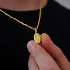 MATERIAL: PRATA BANHADA A OURO | Pingente Personalizável No. 2 em Prata 925 banhada a Ouro 18k