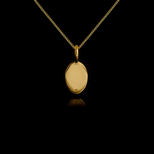 Colar de Prata Banhado a Ouro Personalizável No. 2
