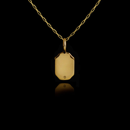 Colar de Prata Banhado a Ouro Personalizável No. 4