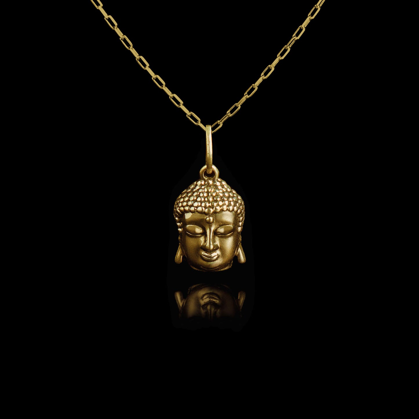 Colar de Prata Buddha Banhado a Ouro