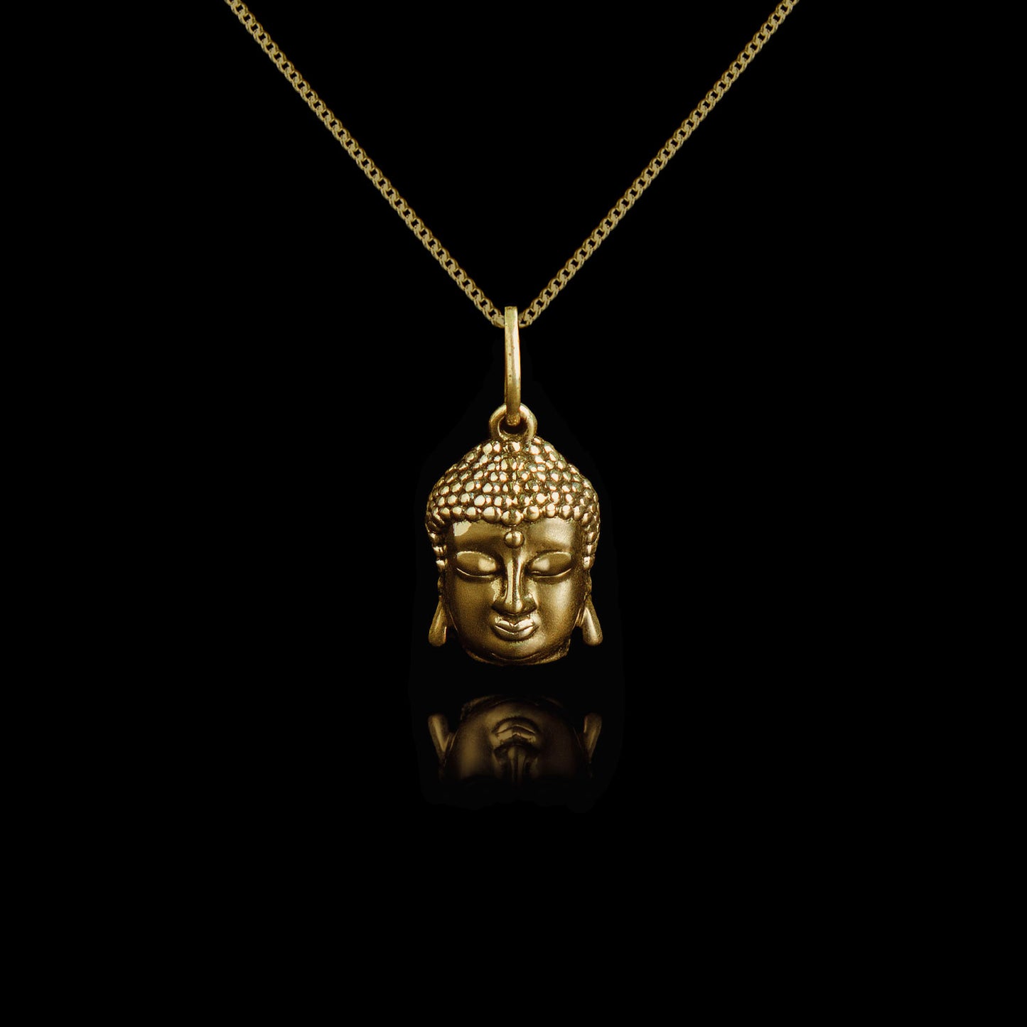 Colar de Prata Buddha Banhado a Ouro