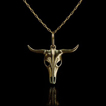 Colar de Prata Bull Banhado a Ouro