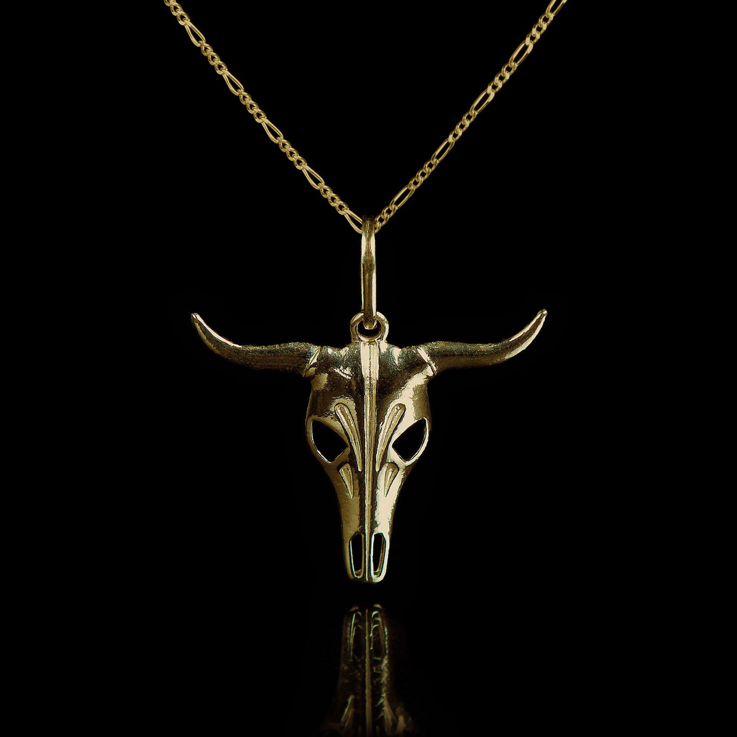 Colar de Prata Bull Banhado a Ouro