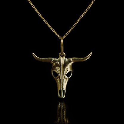Colar de Prata Bull Banhado a Ouro