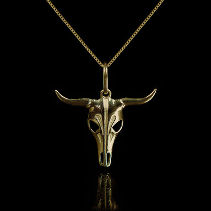 Colar de Prata Bull Banhado a Ouro