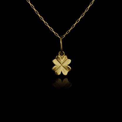 Colar de Prata Clover Mini Banhado a Ouro
