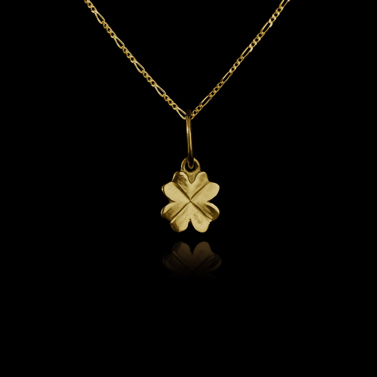 Colar de Prata Clover Mini Banhado a Ouro