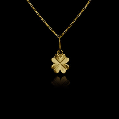 Colar de Prata Clover Mini Banhado a Ouro