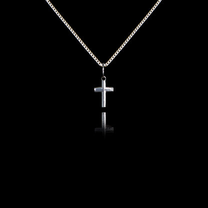 Colar de Prata Cross Mini Bold Grumet | Old Siller 