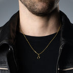 MATERIAL: PRATA BANHADA A OURO | Pingente Fortune Mini em Prata 925 banhada a Ouro 18k