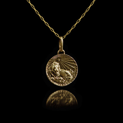 Colar de Prata Leo Banhado a Ouro