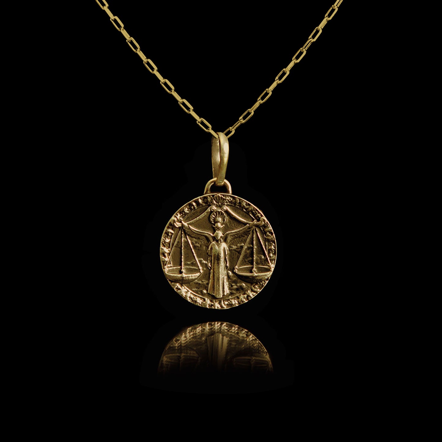 Colar de Prata Libra Banhado a Ouro