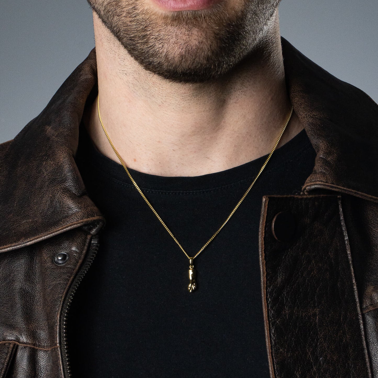 Colar de Prata Luck Banhado a Ouro | Old Siller