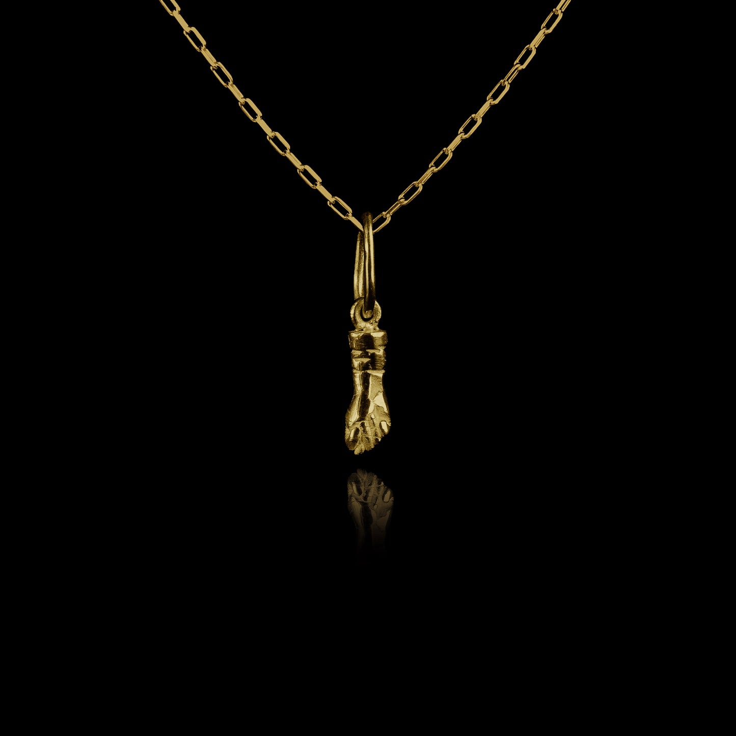Colar de Prata Luck Mini Banhado a Ouro