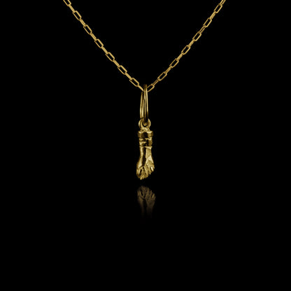 Colar de Prata Luck Mini Banhado a Ouro