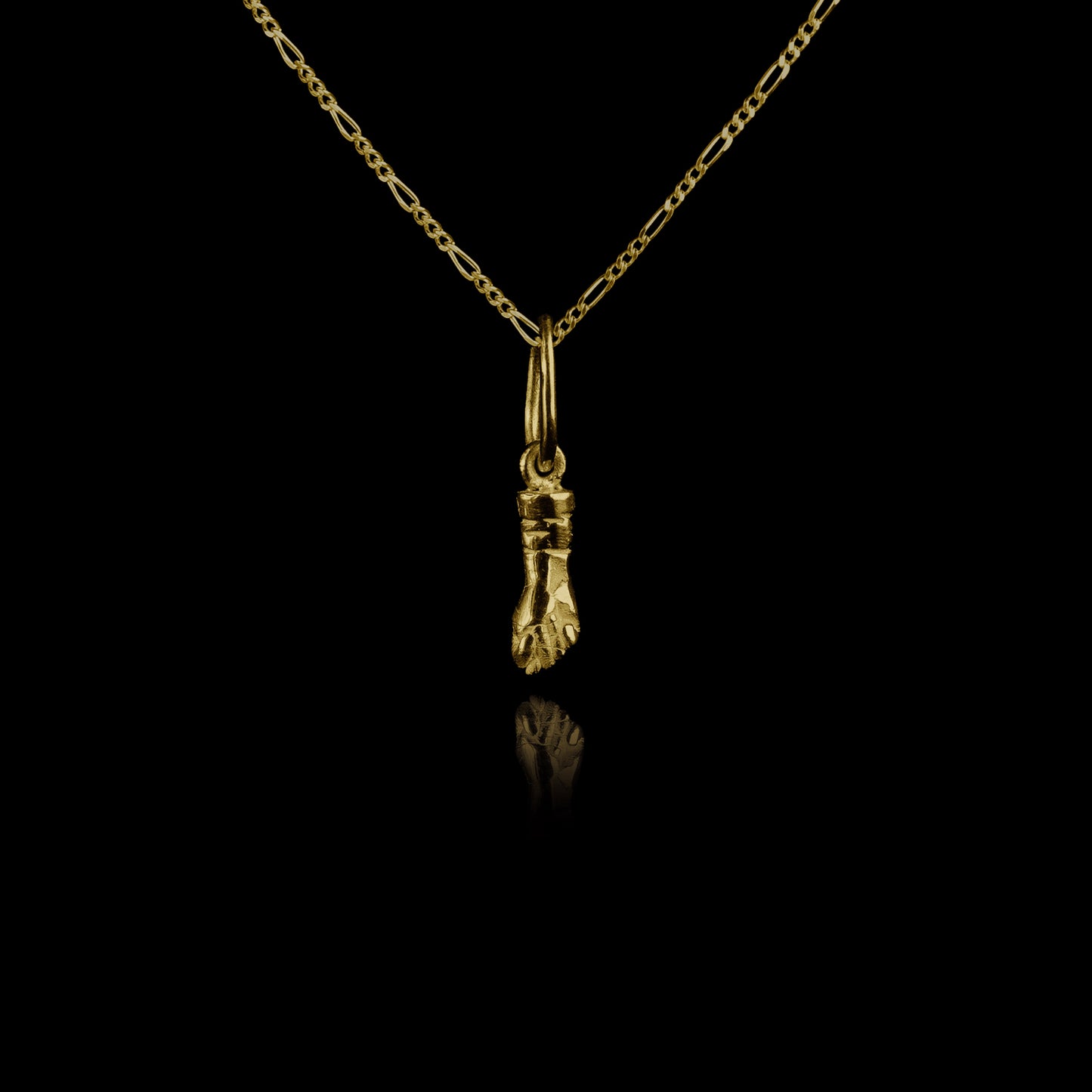 Colar de Prata Luck Mini Banhado a Ouro