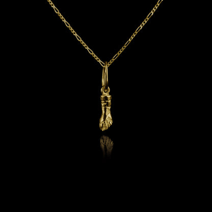 Colar de Prata Luck Mini Banhado a Ouro