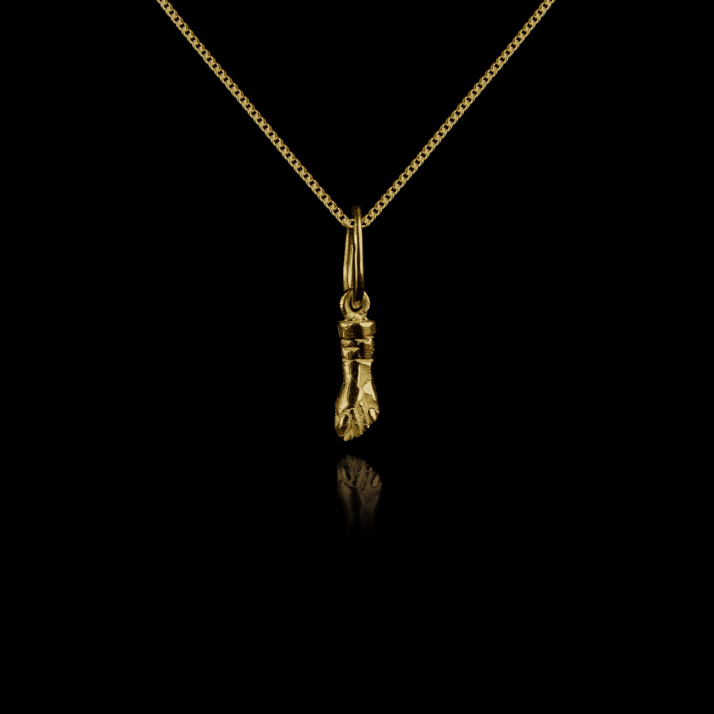 Colar de Prata Luck Mini Banhado a Ouro