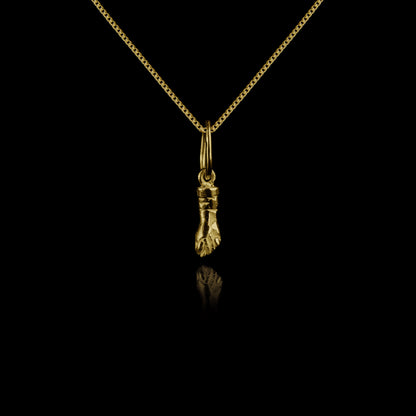 Colar de Prata Luck Mini Banhado a Ouro