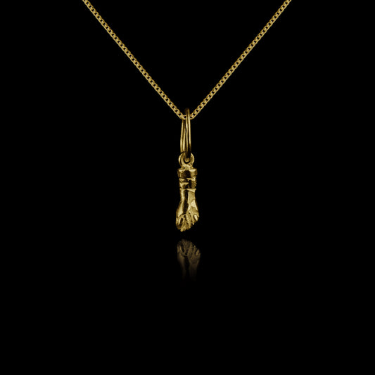 Colar de Prata Luck Mini Banhado a Ouro