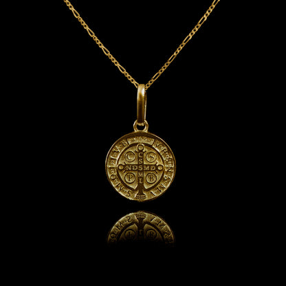 Colar de Prata Medal SB Banhado a Ouro