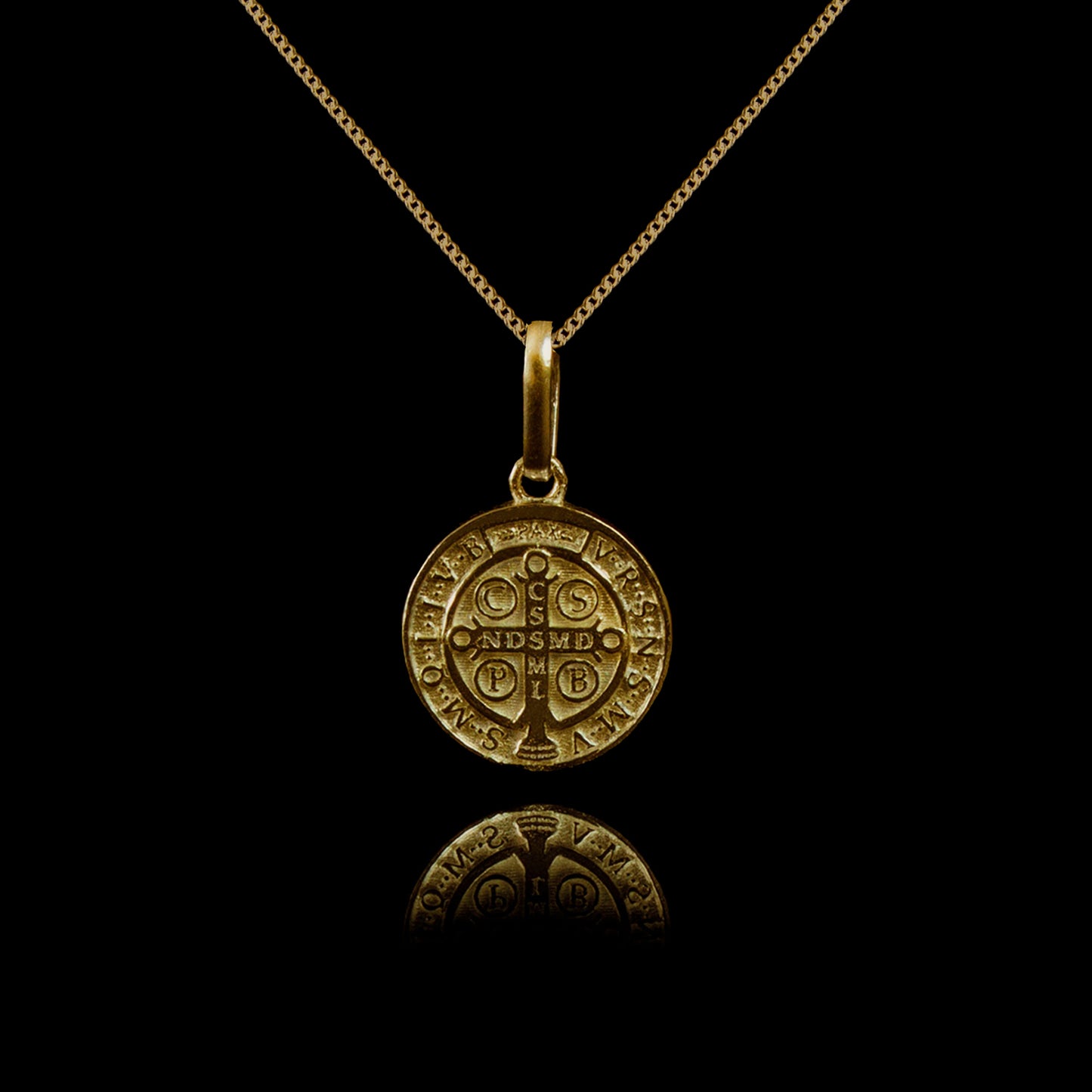 Colar de Prata Medal SB Banhado a Ouro